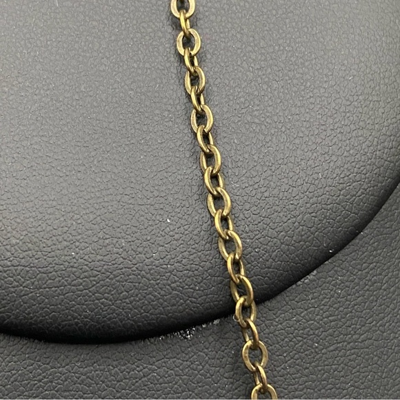 Vintage Cobalt Blue Czech Glass Scarab Pendant Necklace - Picture 11 of 15